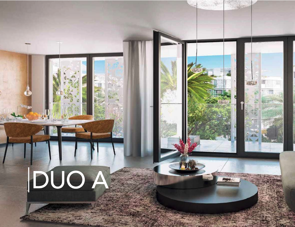 Luxury living room design in Badya Palm Hills villa